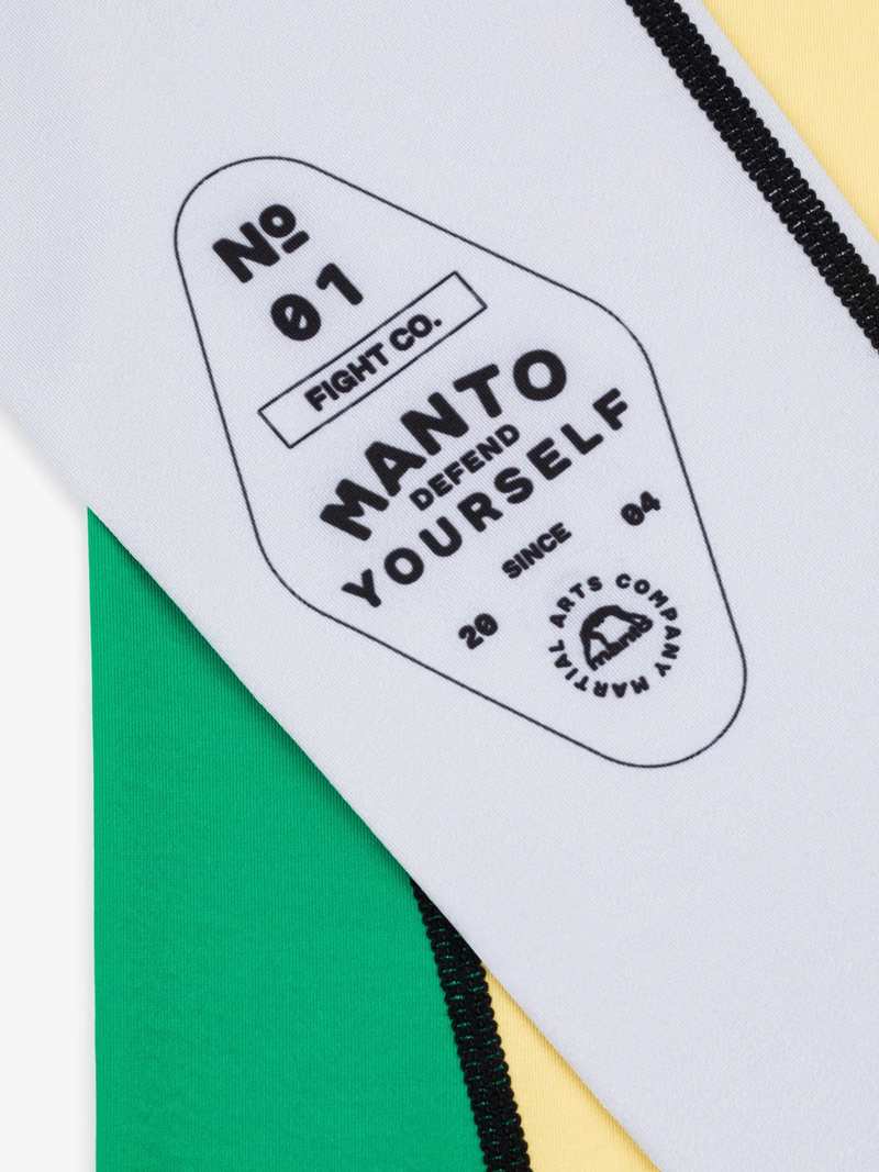 MANTO rashguard CROSS - yellow